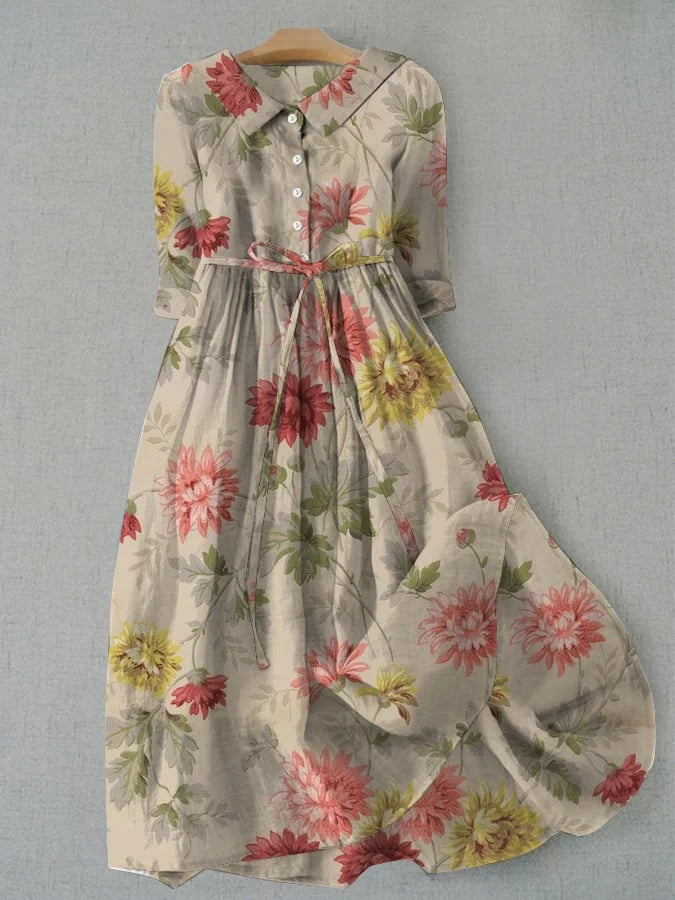 Hedda - Women's Shirt Dress with Ties