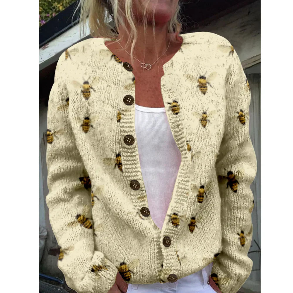 Carla | Chic Printed Cardigan