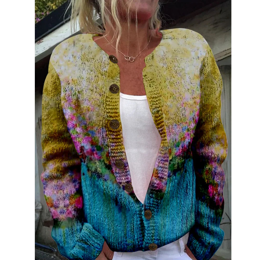 Amrei | Chic Cardigan with Print