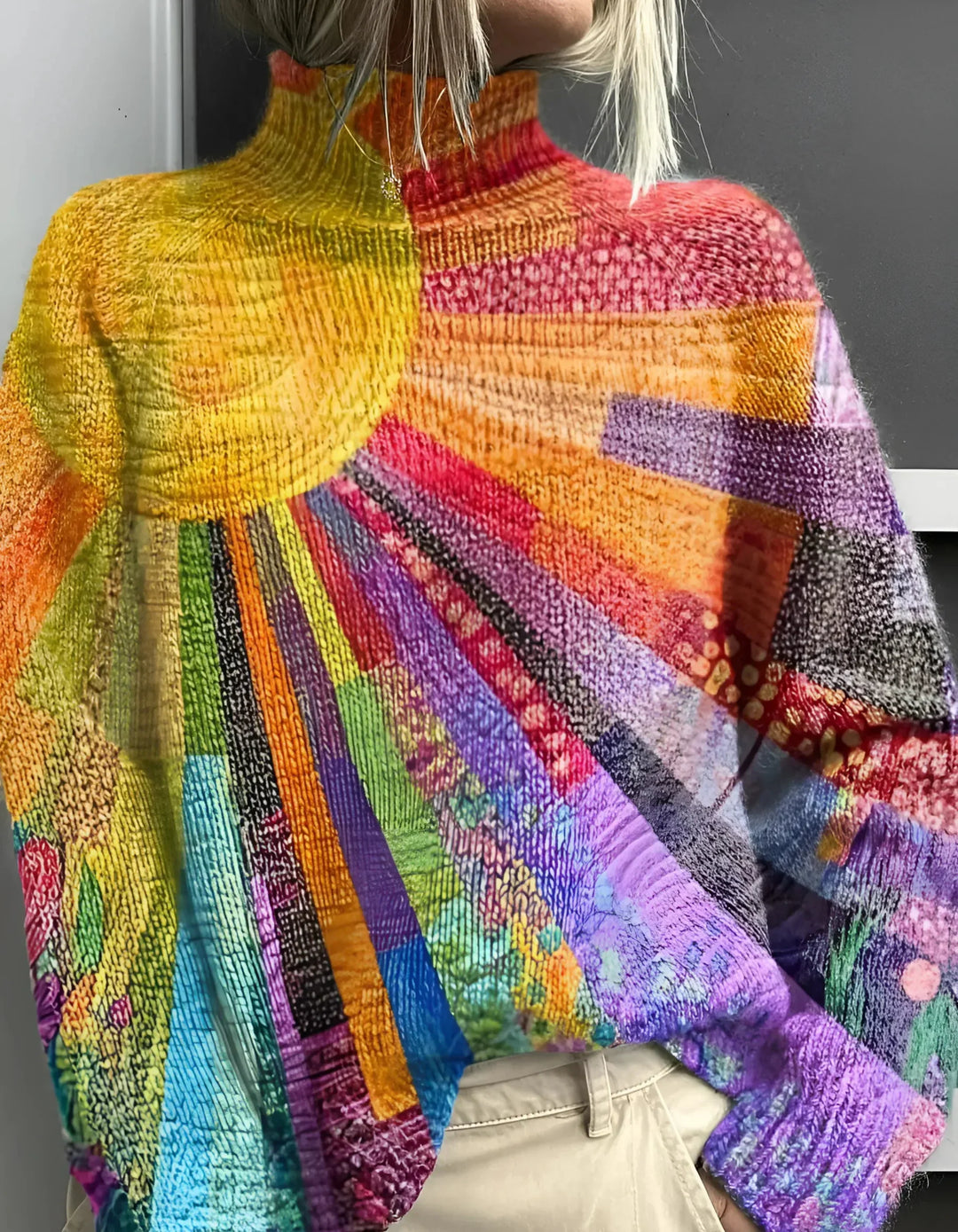 Demi | Cheerful Colourful Turtleneck