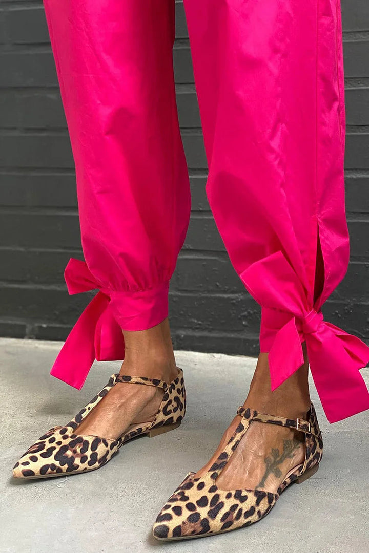 TAMARA | Elegant pointed ballet flats with T-strap for a sophisticated style