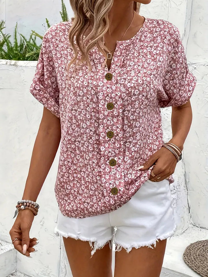 JELENA | ELEGANT SUMMER FLORAL TOP