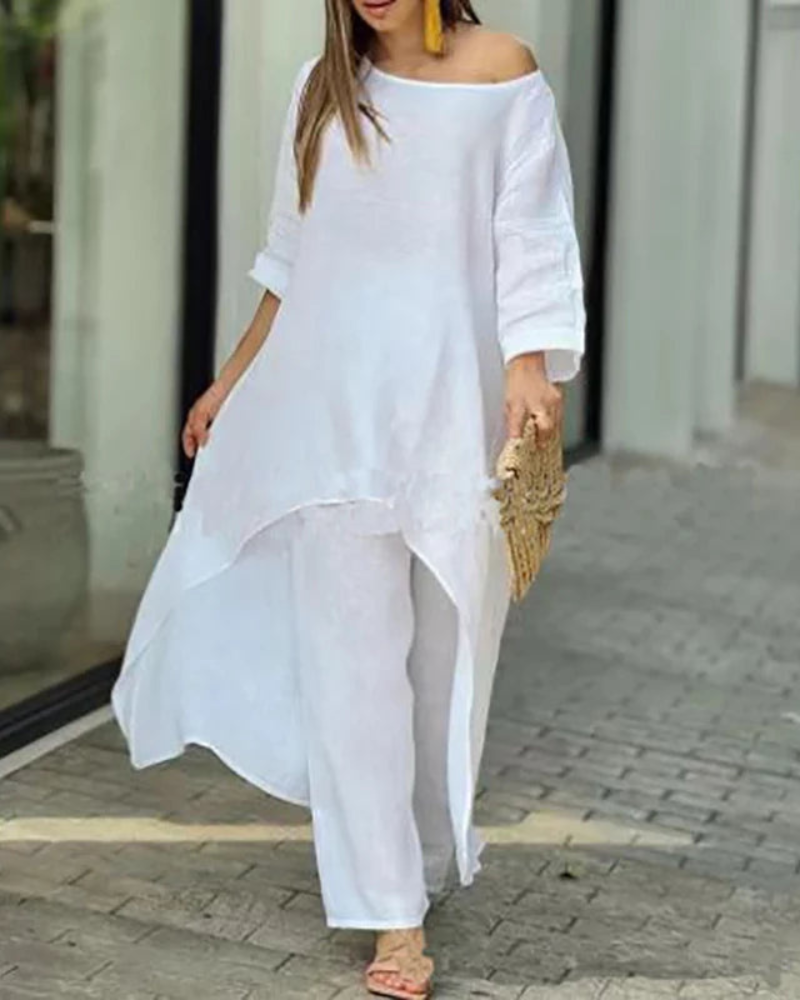 POLIAN - COTTON AND LINEN 2 PIECE SET