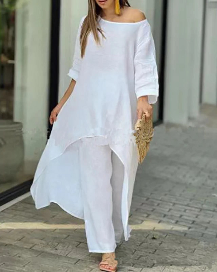 POLIAN - COTTON AND LINEN 2 PIECE SET