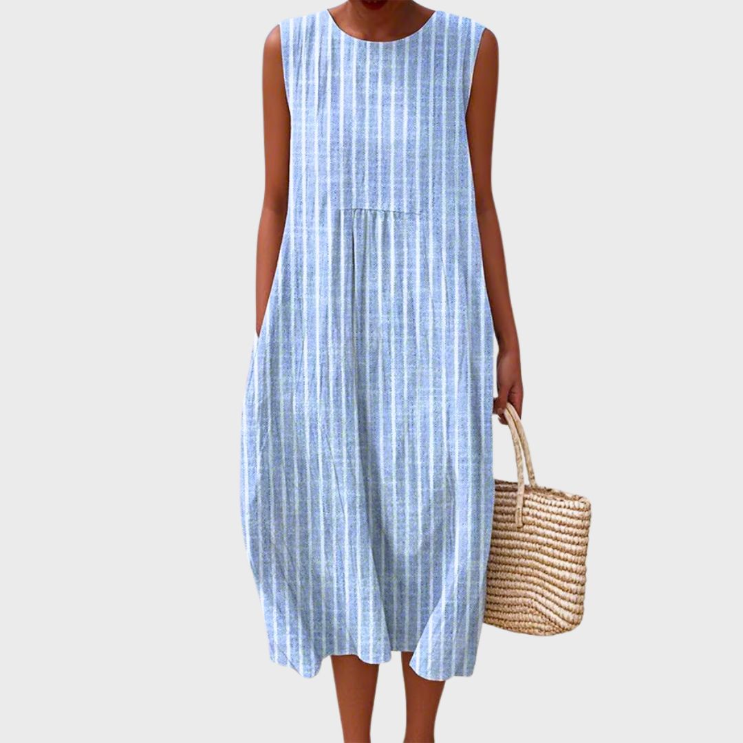 Rebecca – Classic Cotton Midi Dress