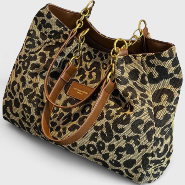 Zecebel – Leopard Print Canvas Tote Bag
