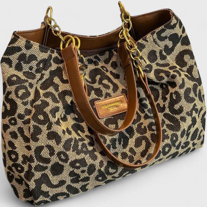 Zecebel – Leopard Print Canvas Tote Bag