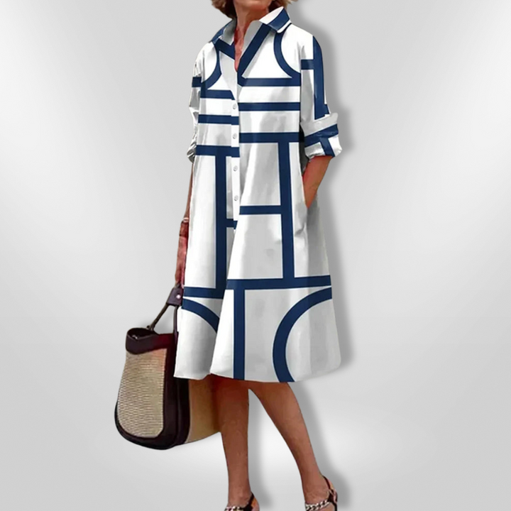 CALIS | ELEGANT DRESS WITH PATTERN