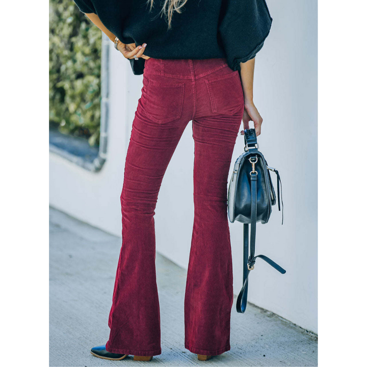 Danyca - Corduroy Flare Pants for Retro-Inspired Outfits