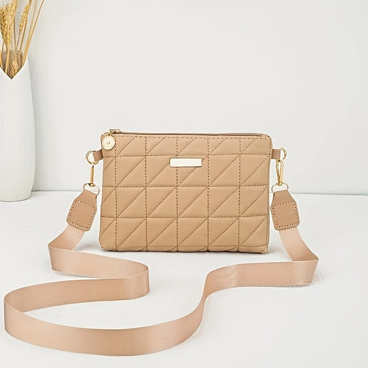 Fashionable Striped Shoulder/Crossbody Bag