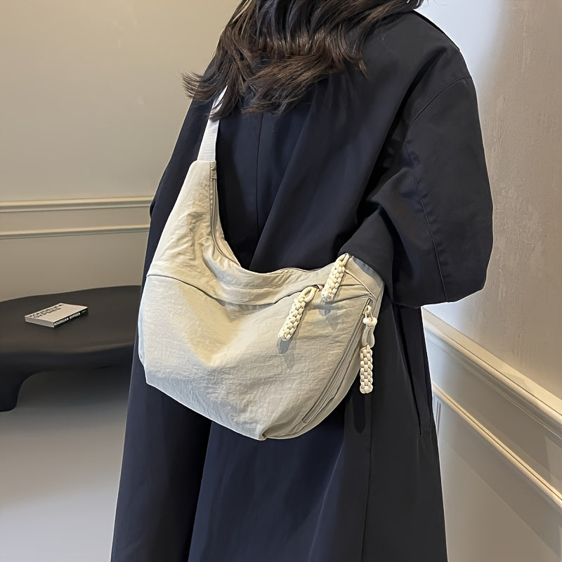 Elegant Nylon Shoulder Bag for Women