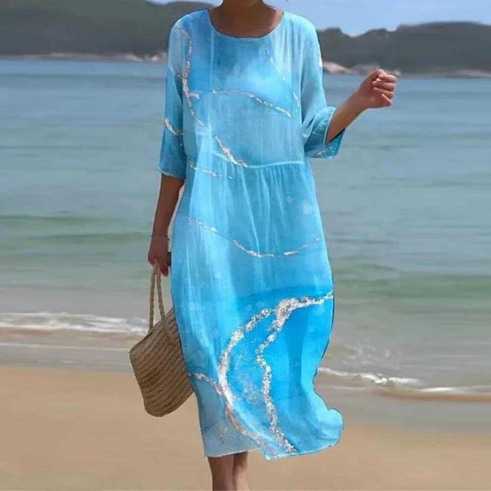 VILMA | ELEGANT DRESS WITH TUMMY COVERAGE