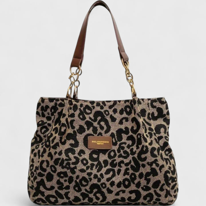 Zecebel – Leopard Print Canvas Tote Bag
