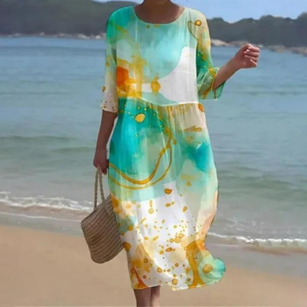 VILMA | ELEGANT DRESS WITH TUMMY COVERAGE