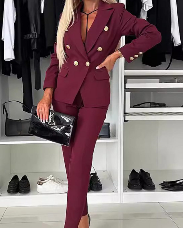 CHARIA - ELEGANT BLAZER AND TROUSERS SET
