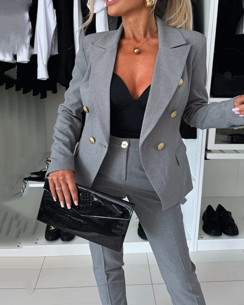 CHARIA - ELEGANT BLAZER AND TROUSERS SET