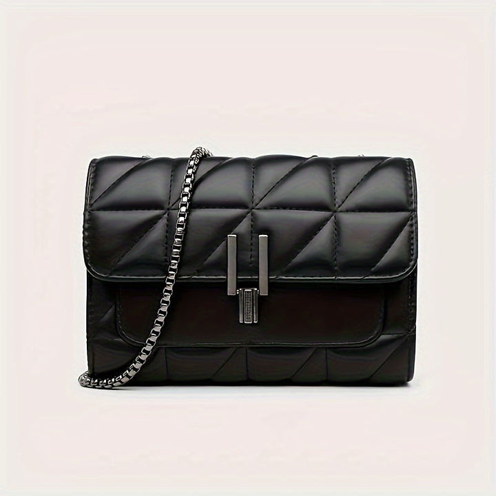 Elegant Mini Tartan Black Crossbody Bag