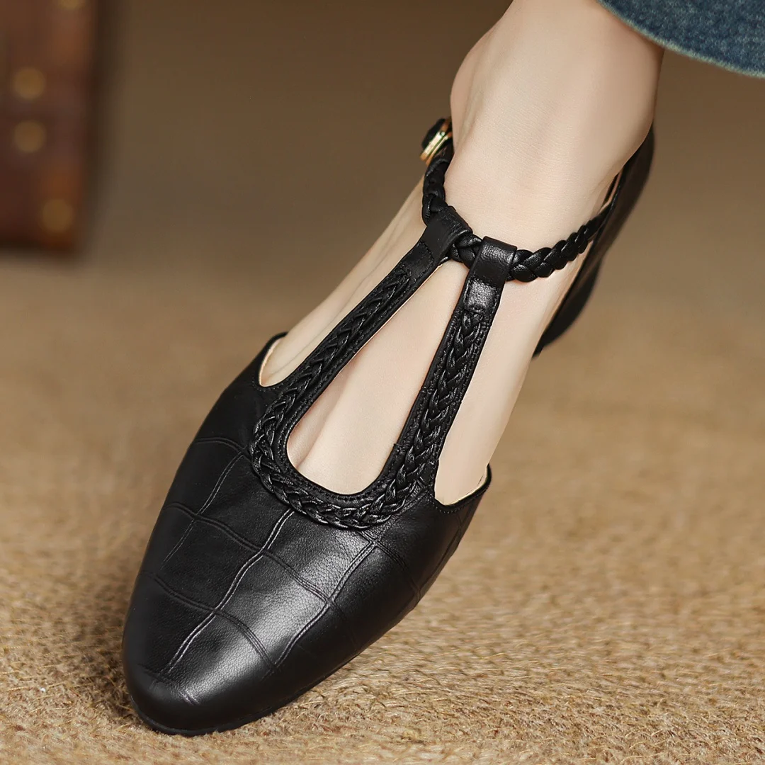 Elena – Classic Leather Flats
