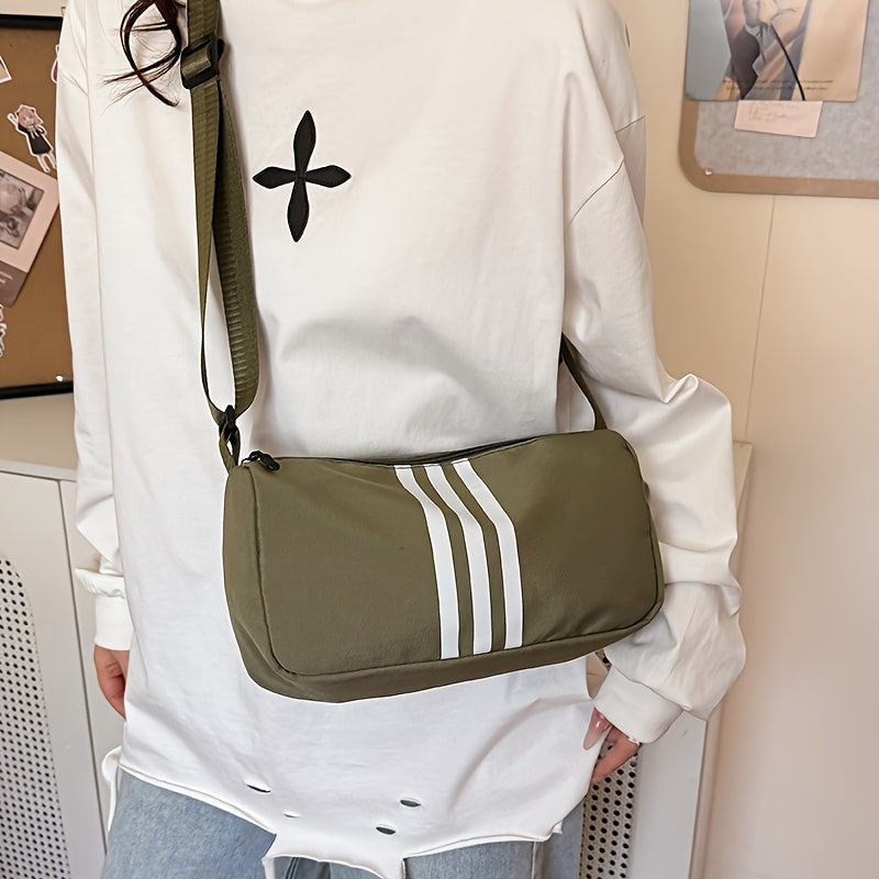 Women's Casual Striped Shoulder Bag