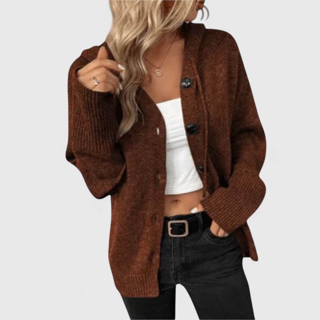 Brittan - Knitted Cardigan with Buttons