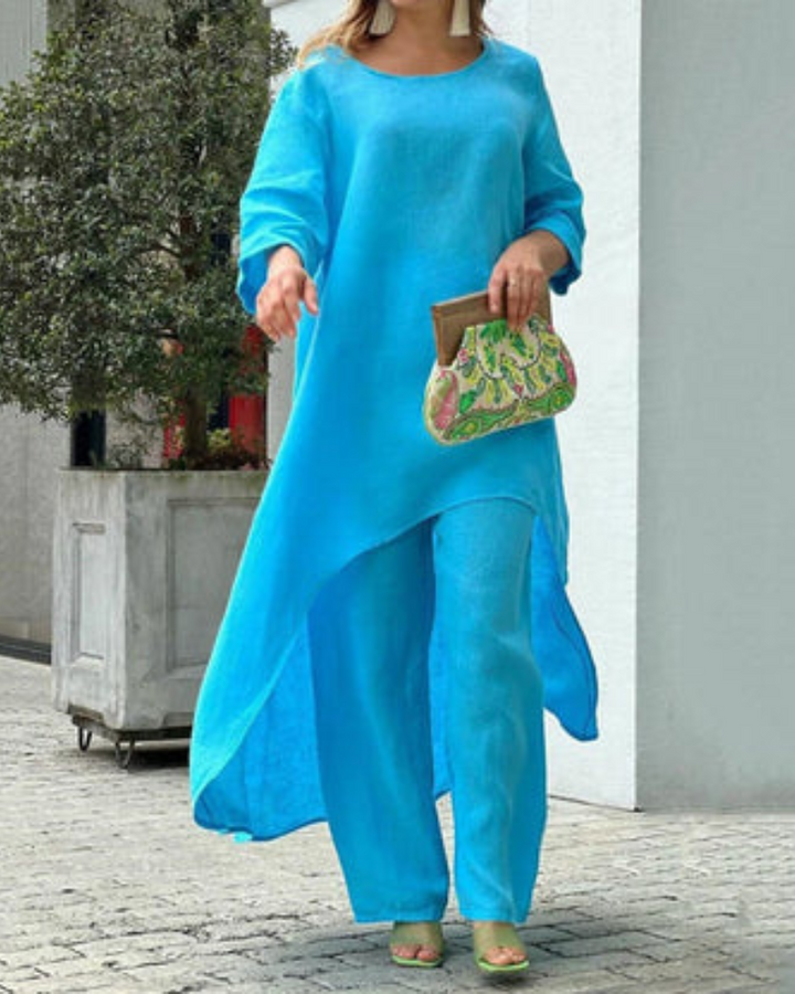 POLIAN - COTTON AND LINEN 2 PIECE SET