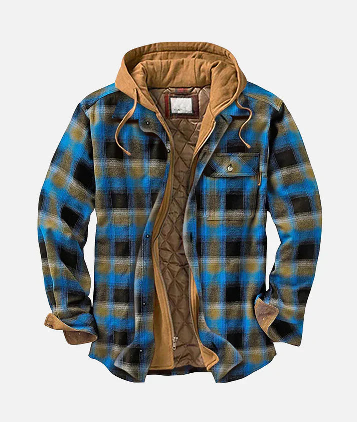Lucas – Stylish Patchwork Plaid Jacket