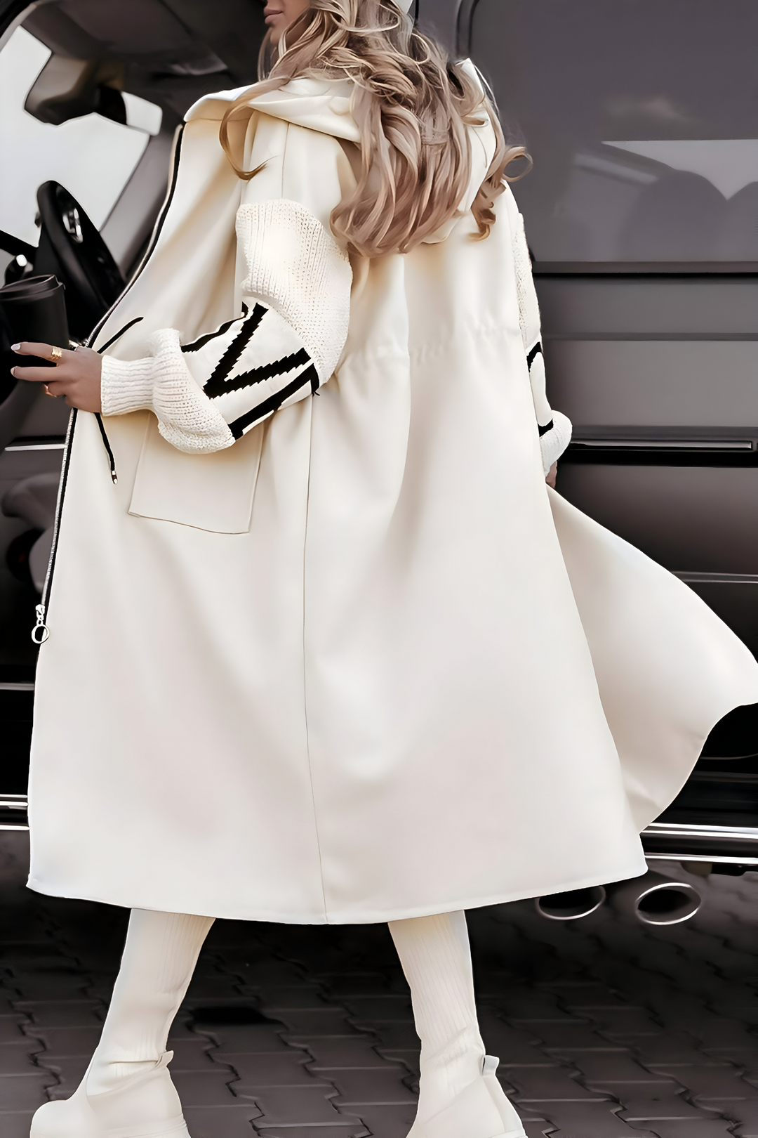 Arissa – Elegant Hooded Coatigan