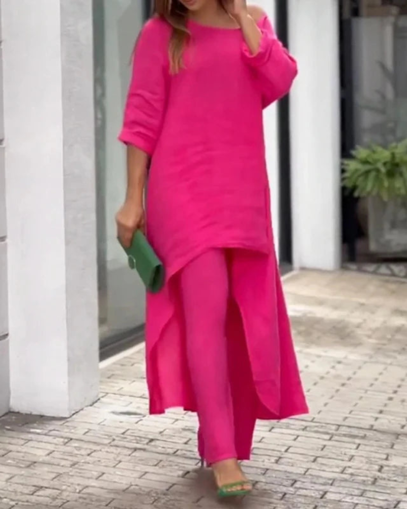 POLIAN - COTTON AND LINEN 2 PIECE SET