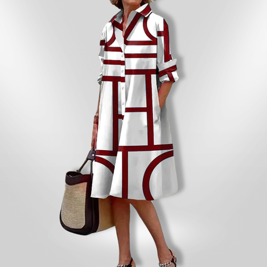 CALIS | ELEGANT DRESS WITH PATTERN