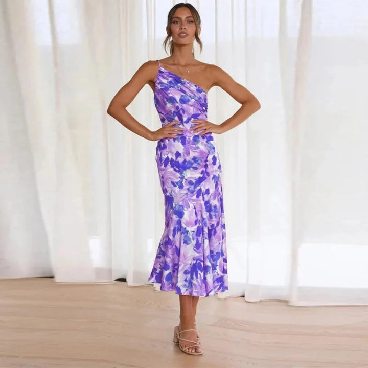 MILIANA | DRESS WITH ONE SHOULDER STRAP