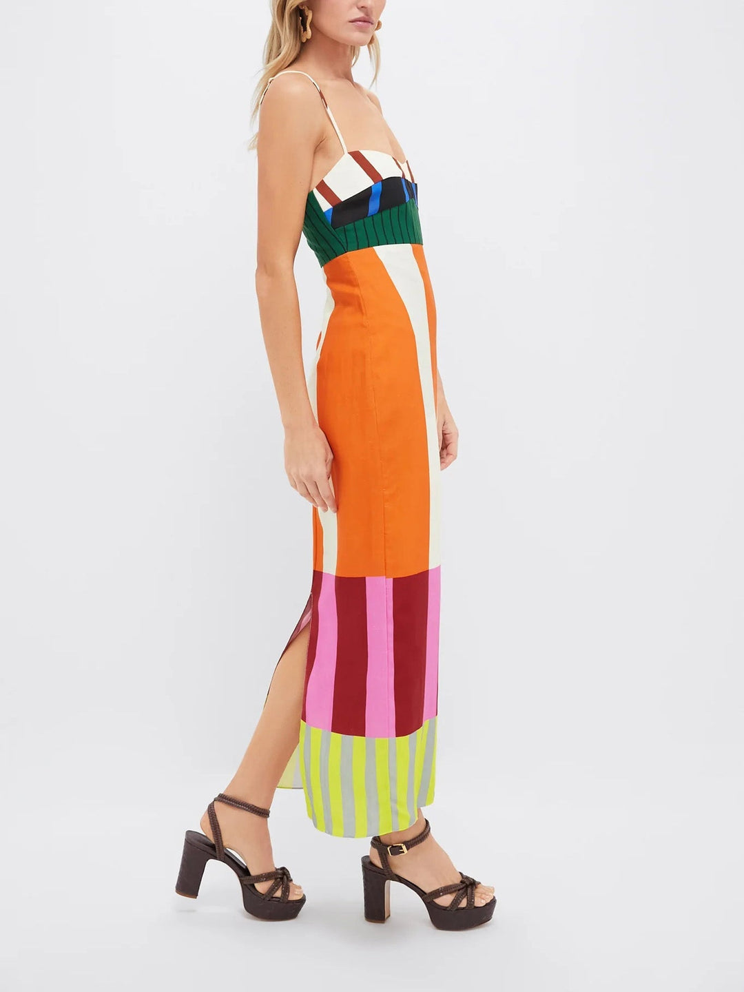 ESTELLE | LONG MULTICOLOURED DRESS