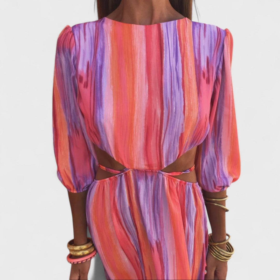 Susmitha – Elegant Cut-Out Maxi Dress