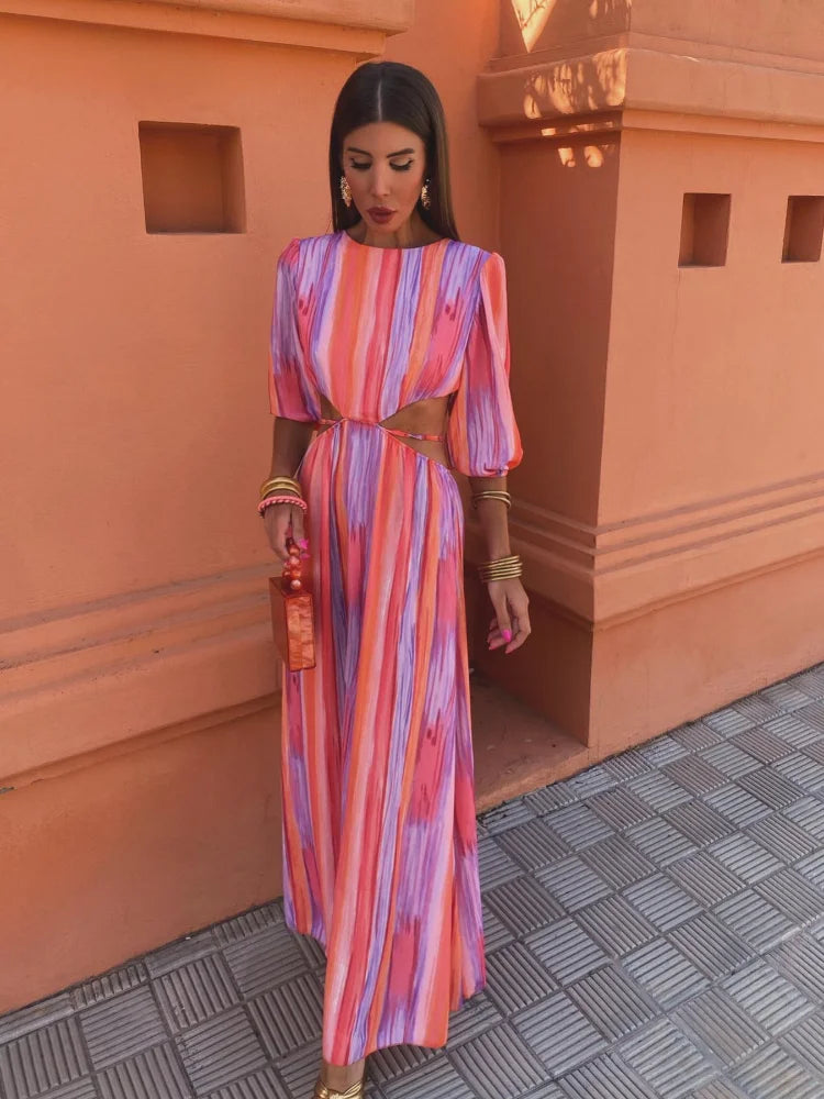 PALINA | ELEGANT DRESS WITH CUT OUT