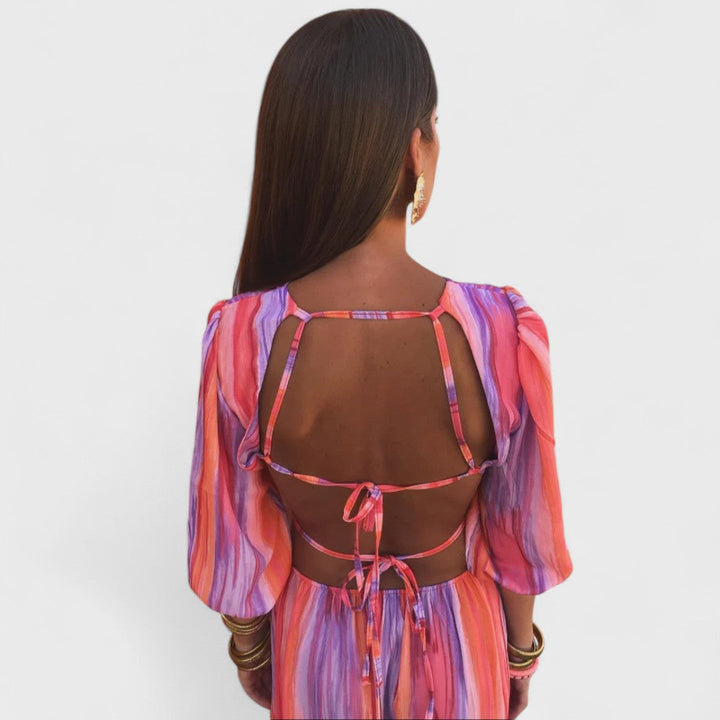 Susmitha – Elegant Cut-Out Maxi Dress