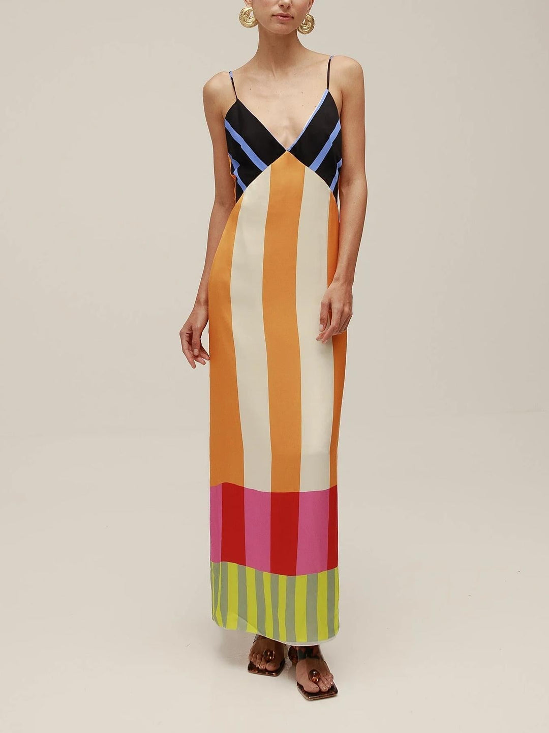 ESTELLE | LONG MULTICOLOURED DRESS