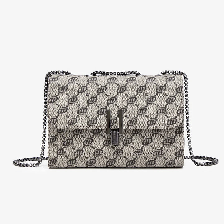 Elegant Mini Tartan Black Crossbody Bag