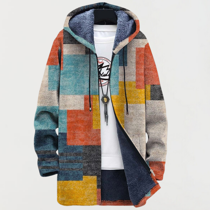 Cleo | Geometric Colour Block Cardigan