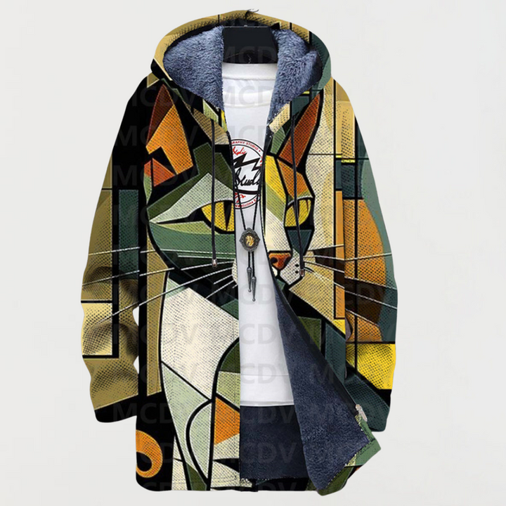 Luna | Geometric Cat Cardigan