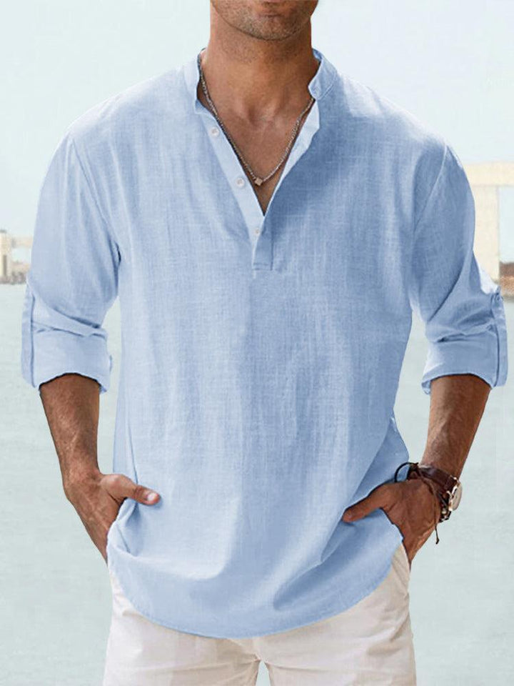 Adam – Breathable Linen Shirt for Effortless Style