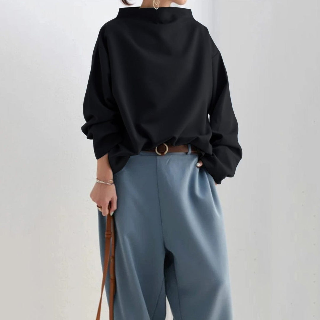 Hadassah – High-Neck Soft Knit Top