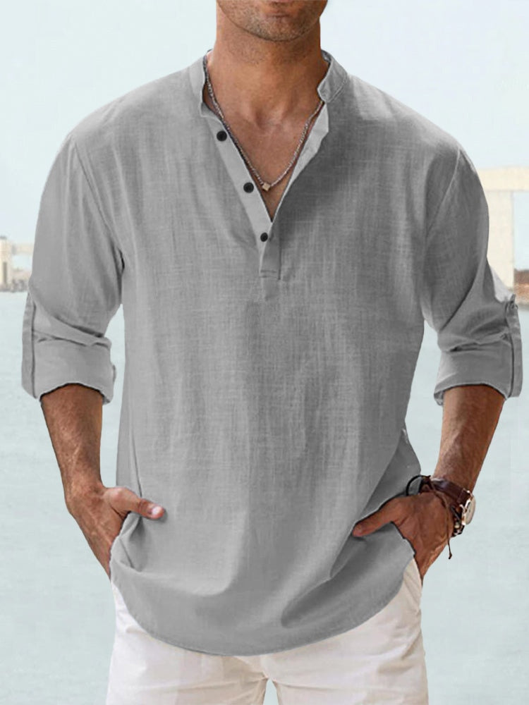 Adam – Breathable Linen Shirt for Effortless Style