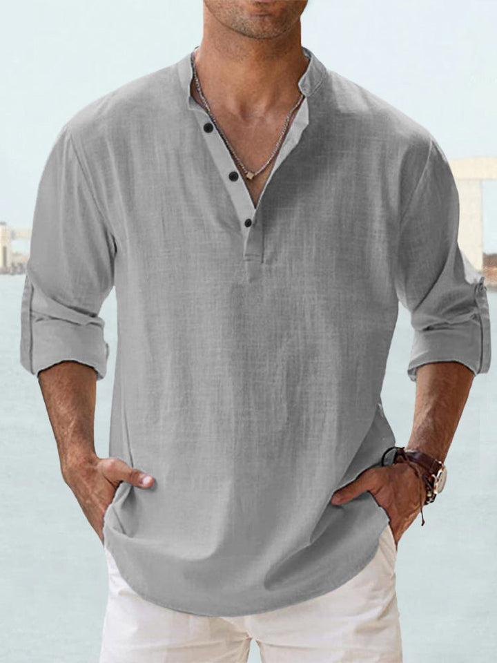 Adam – Breathable Linen Shirt for Effortless Style