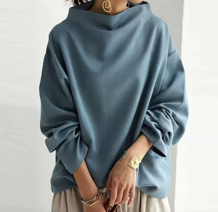 Hadassah – High-Neck Soft Knit Top