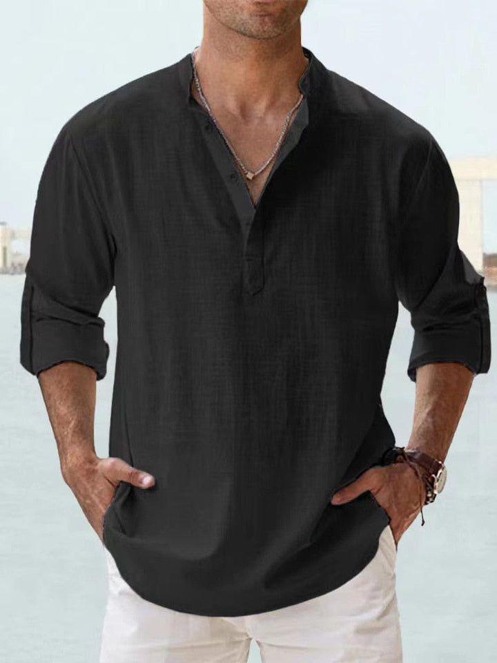 Adam – Breathable Linen Shirt for Effortless Style
