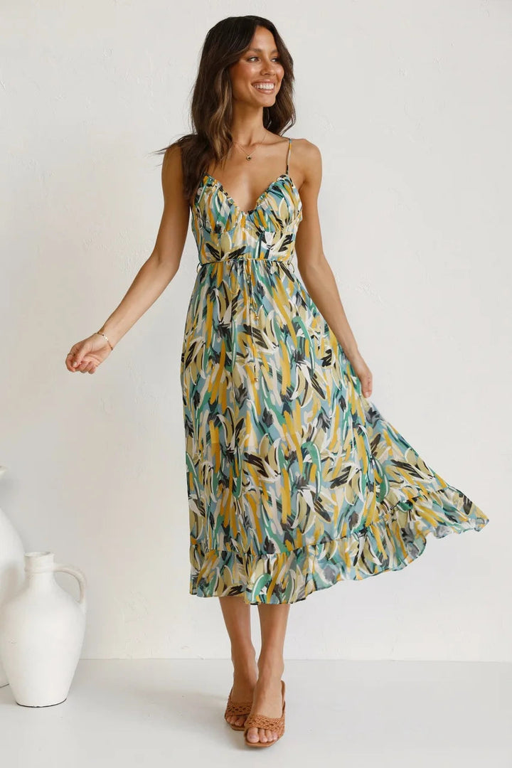 ELOUISE | COLOURFUL ELEGANT SUMMER DRESS