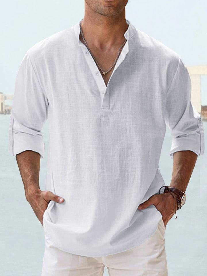Adam – Breathable Linen Shirt for Effortless Style