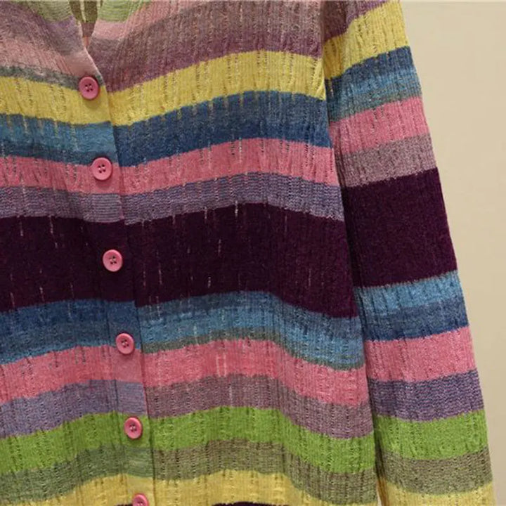 Myrna | Vintage-Inspired Striped Cardigan