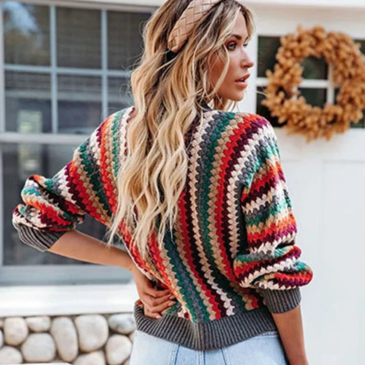 Amalia | Retro Multicolour Cardigan