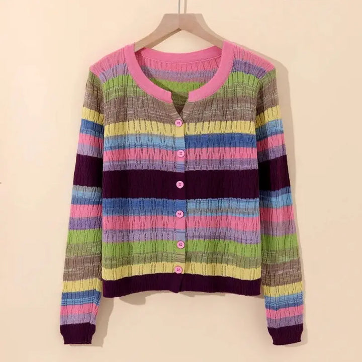 Myrna | Vintage-Inspired Striped Cardigan