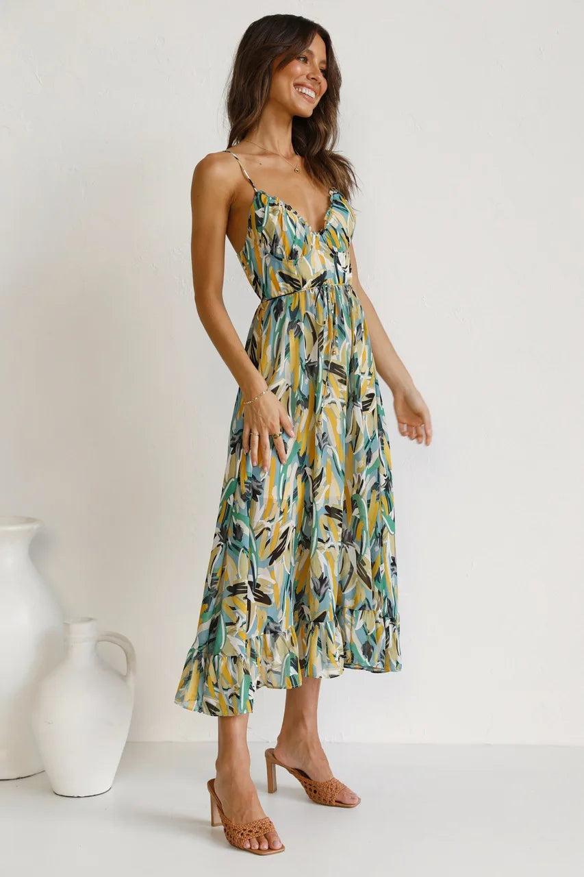 ELOUISE | COLOURFUL ELEGANT SUMMER DRESS